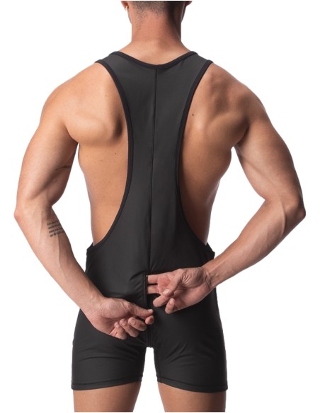 Body Singlet avec Zip DICK Noir Body Singlet avec Zip DICK Noir