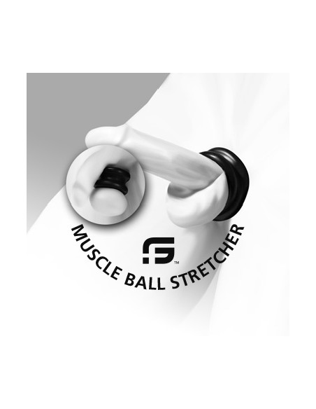 Ballstretcher Silicone Muscle Ball 30 mm Noir Ballstretcher Silicone Muscle Ball 30 mm Noir