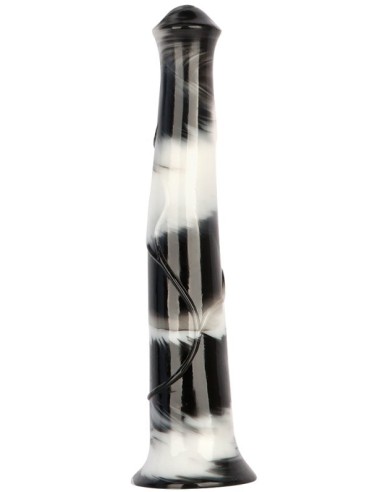 Gode Big Horse 38 x 6.5cm Noir et Blanc