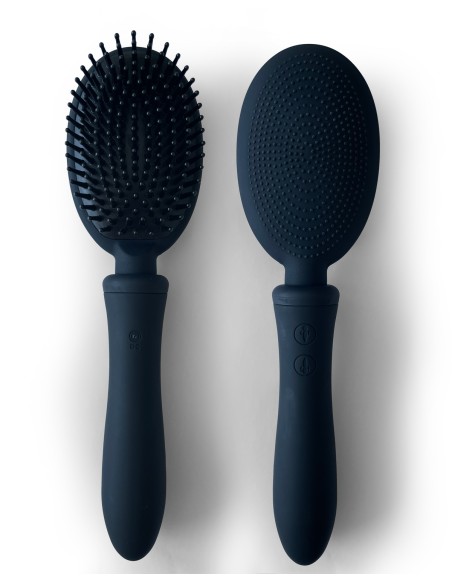 Brosse à Cheveux Vibrante Vibraliss 11.5 x 3.3cm Noir Brosse à Cheveux Vibrante Vibraliss 11.5 x 3.3cm Noir