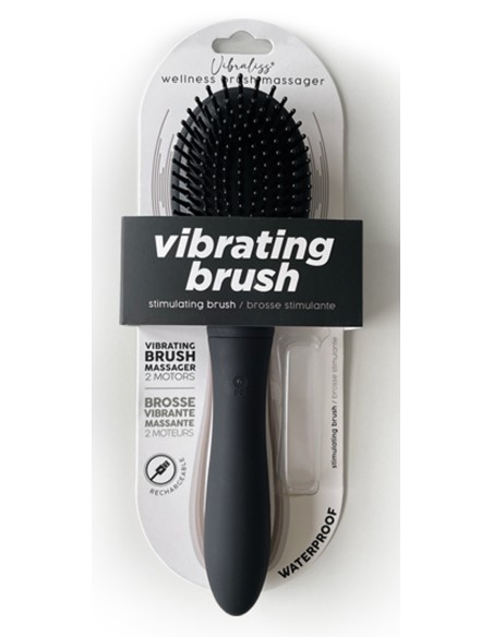 Brosse à Cheveux Vibrante Vibraliss 11.5 x 3.3cm Noir Brosse à Cheveux Vibrante Vibraliss 11.5 x 3.3cm Noir