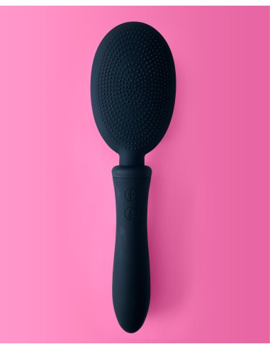 Brosse à Cheveux Vibrante Vibraliss 11.5 x 3.3cm Noir
