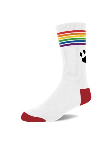 Chaussettes Pride Blanc-Rainbow