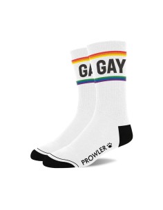 Paire de chaussettes GAY Blanc-Rainbow