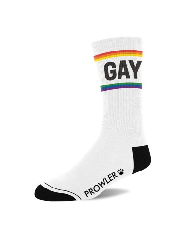 Chaussettes Gay Blanc-Rainbow
