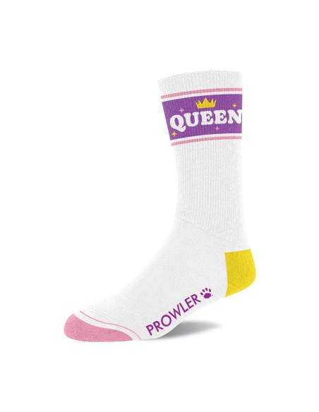 Chaussettes Queen Blanc-Violet-Jaune Chaussettes Queen Blanc-Violet-Jaune