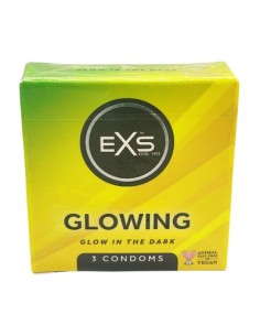 Préservatifs phosphorescents Glowing x3