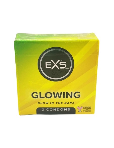 Préservatifs phosphorescents Glowing x3