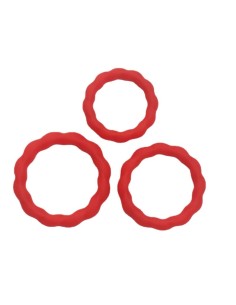 Lot de 3 Cockrings Tortick Rouges