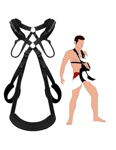 Harnais Support Fuck Duo Noir