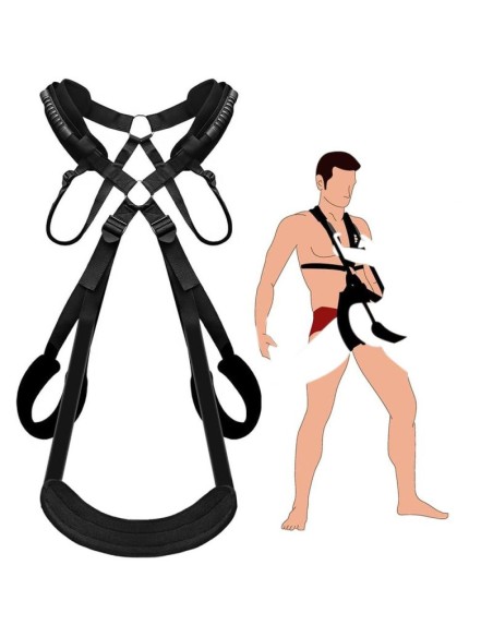 Harnais Support Fuck Duo Noir