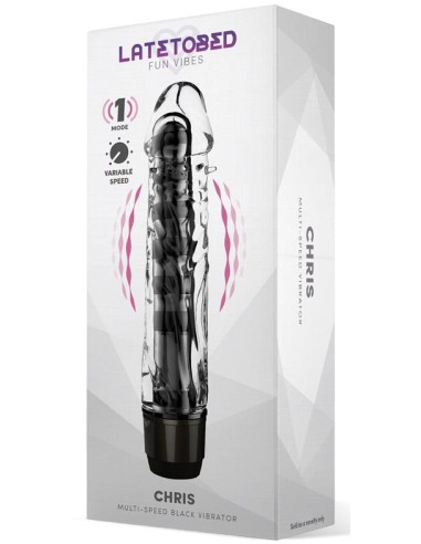 Gode vibrant Chris 14 x 3.3cm Transparent