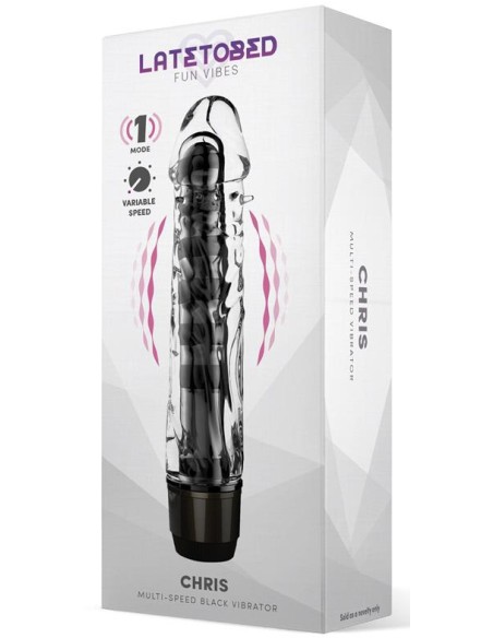 Gode vibrant Chris 14 x 3.3cm Transparent Gode vibrant Chris 14 x 3.3cm Transparent