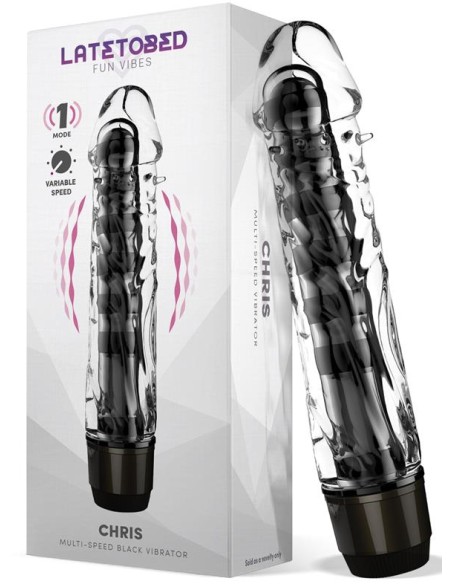 Gode vibrant Chris 14 x 3.3cm Transparent Gode vibrant Chris 14 x 3.3cm Transparent