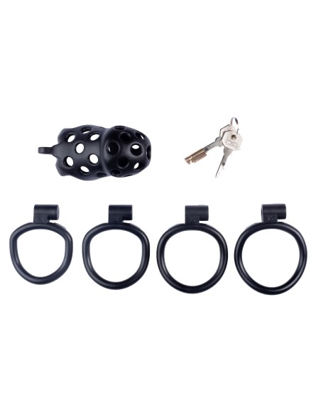 Cage de chasteté Dotty L 9.5 x 3.9cm Noire Cage de chasteté Dotty L 9.5 x 3.9cm Noire