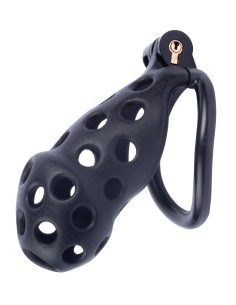 Cage de chasteté Dotty XL 10 x 4cm Noire