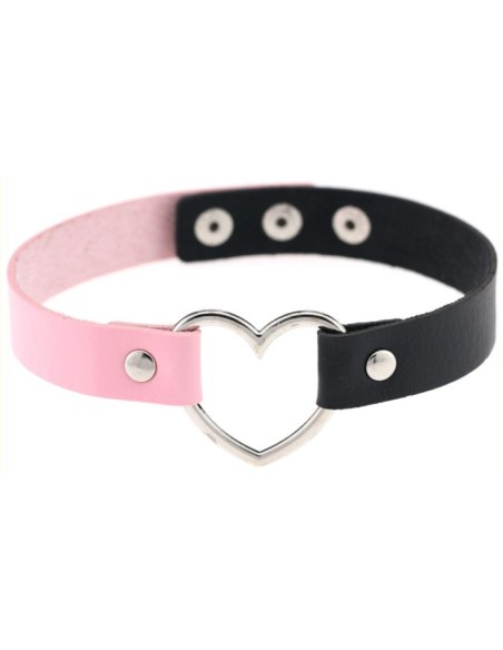 Ras de cou HEART DUO Noir-Rose Ras de cou HEART DUO Noir-Rose