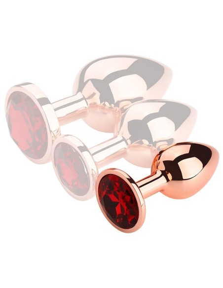 Plug Bijou anal Redgold S 6.5 x 2.7cm Bijou Rouge Plug Bijou anal Redgold S 6.5 x 2.7cm Bijou Rouge