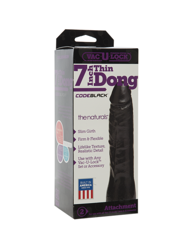 Gode Vac-U-Lock Thin 18 x 5cm Noir