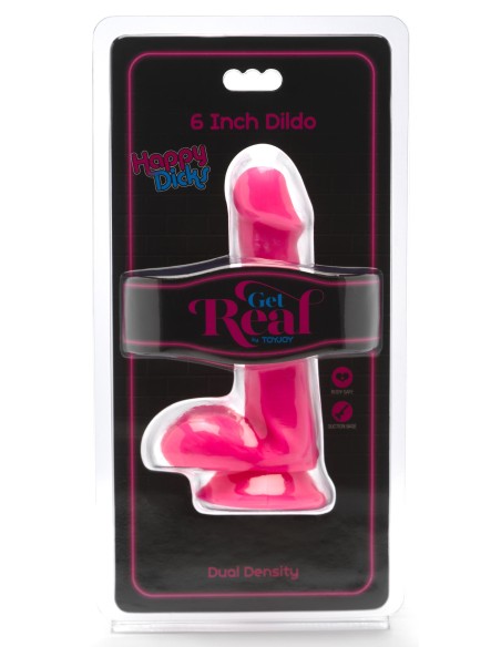 Gode Happy Dick 12 x 3.3 cm Rose Gode Happy Dick 12 x 3.3 cm Rose