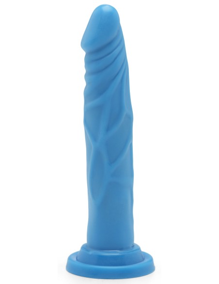 Gode Happy Dick 18 x 3.5 cm Bleu