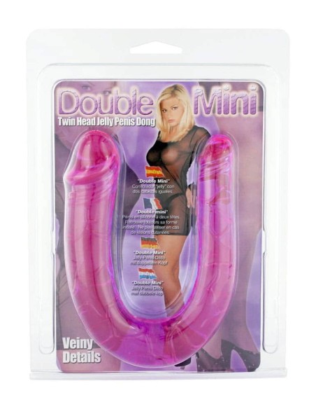 Dougle gode Twin Dong 11 x 3.4cm Violet Dougle gode Twin Dong 11 x 3.4cm Violet