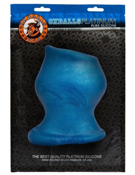 Plug Tunnel Pig-Hole Platinum Bleu 14 x 11 cm