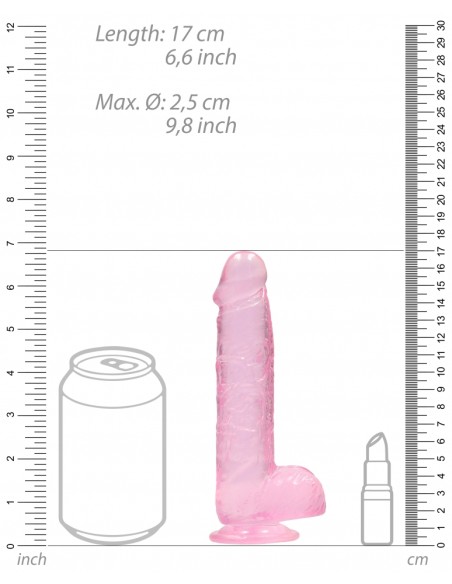 Gode Crystal Clear 12 x 3cm Rose Gode Crystal Clear 12 x 3cm Rose