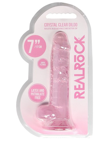 Gode Crystal Clear 14 x 3.5cm Rose