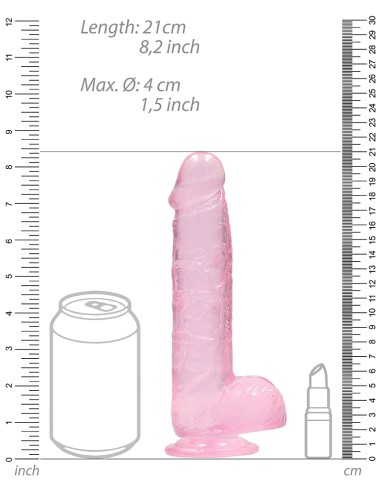 Gode Crystal Clear 16 x 4cm Rose