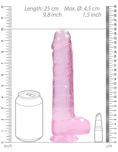 Gode Crystal Clear 19 x 4.5cm Rose Gode Crystal Clear 19 x 4.5cm Rose