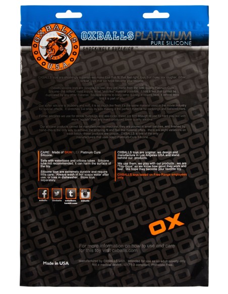 Plug Tunnel Pig-Hole Platinum Bleu 14 x 11 cm