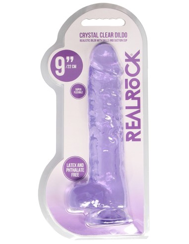 Gode Crystal Clear 19 x 4.5cm Violet