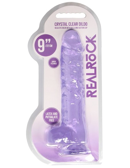 Gode Crystal Clear 19 x 4.5cm Violet
