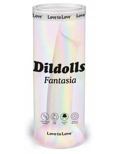 Gode phosphorescent Dildolls Fantasia 16 x 3.6cm