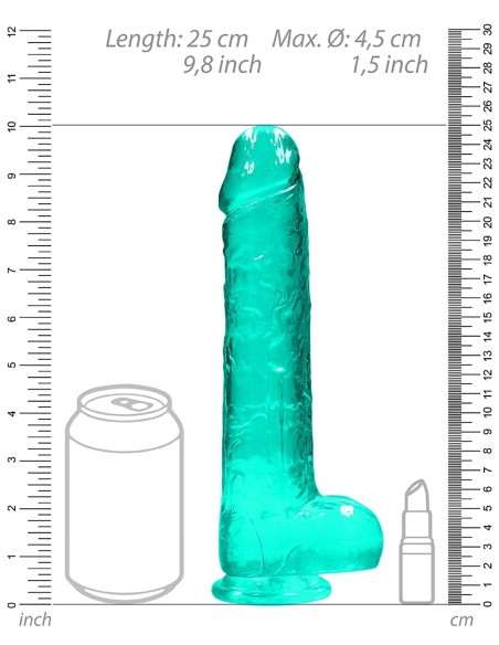 Gode Crystal Clear 19 x 4.5cm Vert