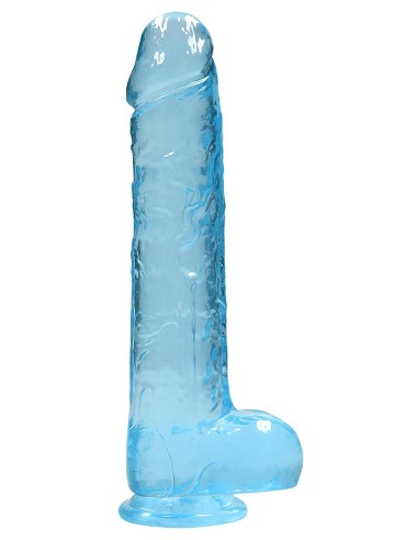 Gode Crystal Clear 19 x 4.5cm Bleu