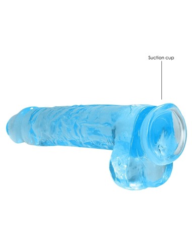 Gode Crystal Clear 19 x 4.5cm Bleu