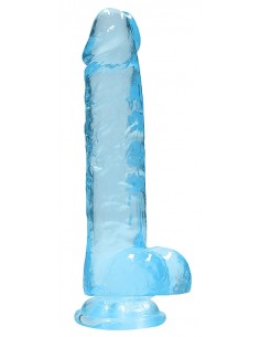 Gode Crystal Clear 16 x 4cm Bleu