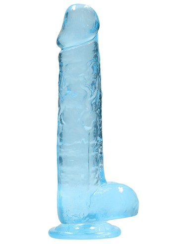 Gode Crystal Clear 16 x 4cm Bleu