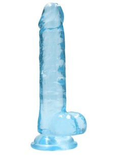 Gode Crystal Clear 14 x 3.5cm Bleu