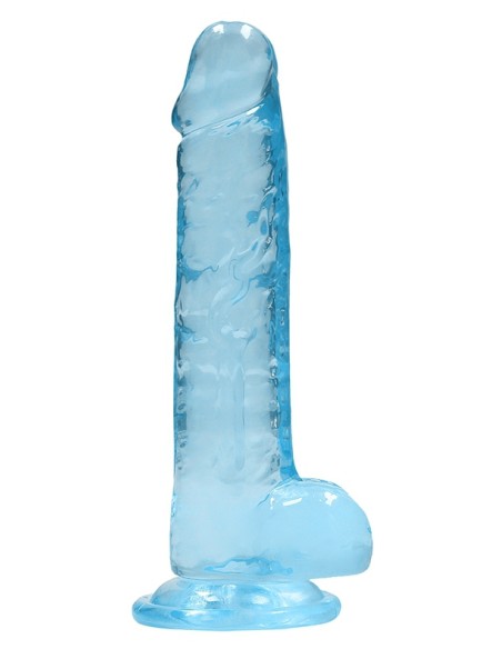 Gode Crystal Clear 14 x 3.5cm Bleu