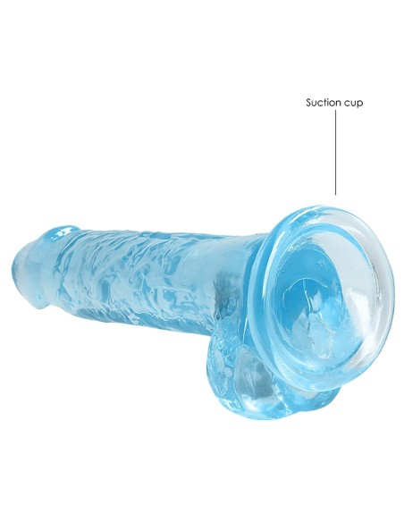 Gode Crystal Clear 14 x 3.5cm Bleu