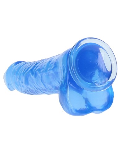 Gode Crystal Clear 21 x 5.5cm Bleu