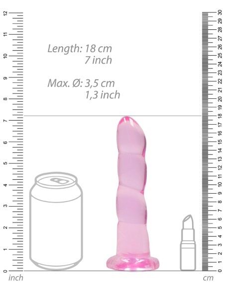 Gode Twist Crystal RealRock 16 x 4cm Rose Gode Twist Crystal RealRock 16 x 4cm Rose