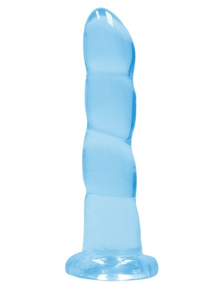 Gode Twist Crystal RealRock 16 x 4cm Bleu Gode Twist Crystal RealRock 16 x 4cm Bleu