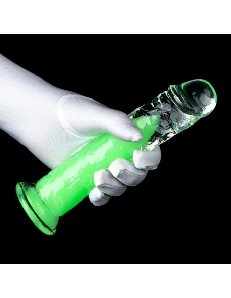 Gode transparent Jellis L 19 x 4cm Vert Gode transparent Jellis L 19 x 4cm Vert