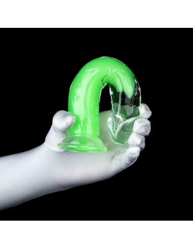 Gode transparent Jellis L 19 x 4cm Vert