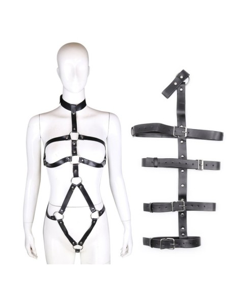 Harnais Entier avec Attaches de Bras Black Restrains