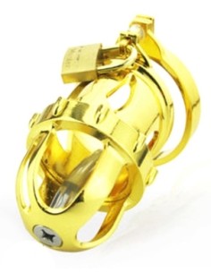 Cage de chasteté avec tige d'urètre Kinger 7 x 3.4cm - Tige 4.5cm